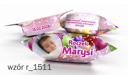Krówki na Roczek dla dziewczynki