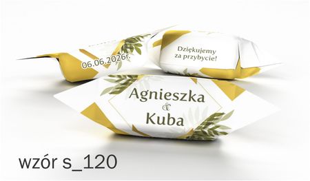 Krówki na ślub złotawe